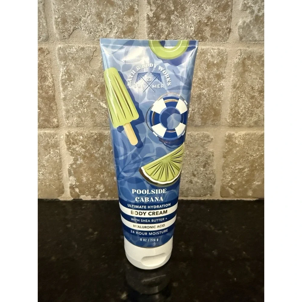 Bath & Body Works Body Cream 8 oz 24‎ Hour Ultra Shea Lotion Poolside Cabana